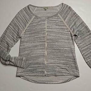 Lily White Made in USA Gray and Lace Jacket